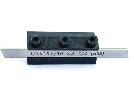 Non- Adjustable T-Parting Cut off Holder with Blade for Lathe Machine Tools