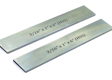 HSS Blades 3/16" x 1" (Wide) x 6" (Long) for Lathe Parting Cut Off & Tool Holders