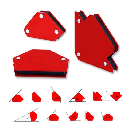 Buyohlic6pc Multi Angle Magnetic Welding Holder Clamps Set 2x3 Inch Arrow, 2x Triangle, 2x Mini,Welding tools