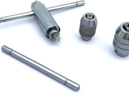 Ratchet Type Tap Wrench with Interchangeable Heads Set Capacities 1/8" to 1/4" & 1/4" to 1/2"