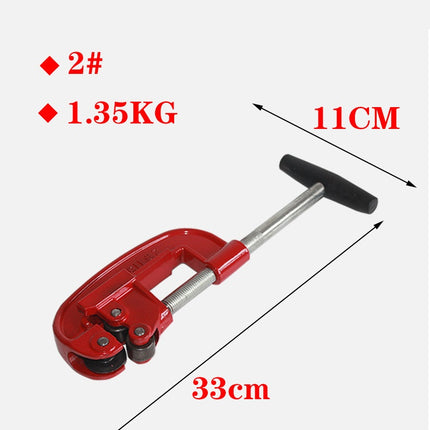 Buyohlic Heavy Duty Pipe Cutter Tool Sharp Rigid Tubing Cutter Cuts Up to Galvanized Pipe, Copper, and Iron Pipe, Metal Tube Cutter Great for Plumbers or Metalworkers