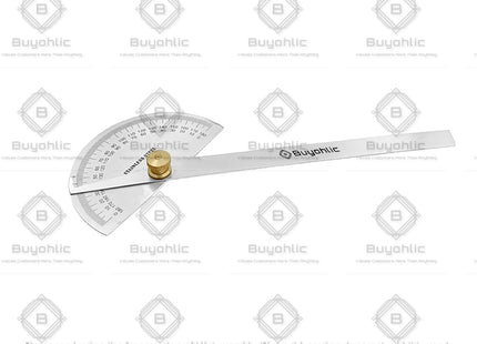 Buyohlic Stainless Steel Protractor 0-180 degrees Machine Tools