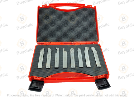 HSS M2 Grade Lathe Form Tool Set-Hard & Ground -Turning, Threading Machine Tools II Supplied in a Plastic Box