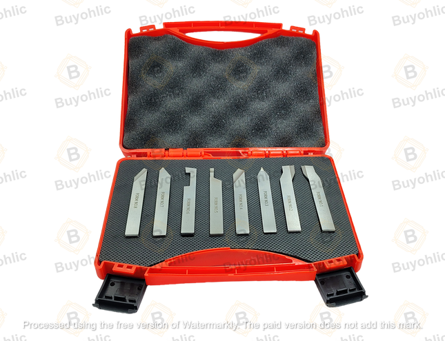 HSS M2 Grade Lathe Form Tool Set-Hard & Ground -Turning, Threading Machine Tools II Supplied in a Plastic Box