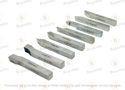 HSS M2 Grade Lathe Form Tool Set-Hard & Ground -Turning, Threading Machine Tools II Supplied in a Plastic Box