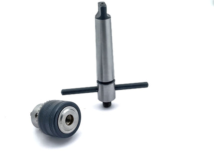 Lathe's Easy Tapping Attachment, Supplied Drill Chuck For Tapping, Reaming, & Drill Operations