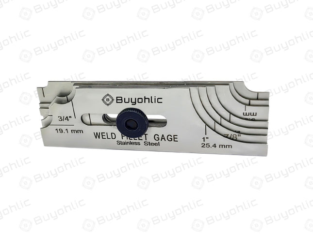 7 Blades Fillet Welding 1/8 to 1” Gage Gauge II Perfect for Checking Leg Length and Throat Thickness