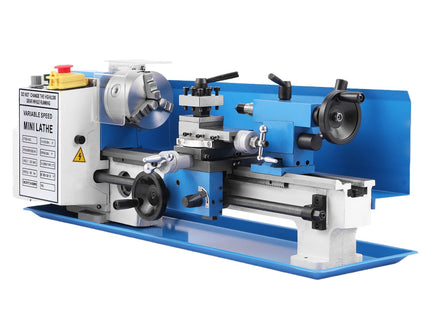 Buyohlic 7" X 14" Benchtop Lathe, 550W Variable Speed 50-2250RPM with 3-jaw Chuck CNC Mini Lathe Machine Mini Lathe w/Tool Box Digital Display for Metal