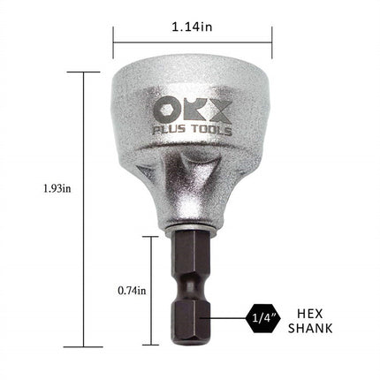 Buyohlic Heavy-Duty Deburring Chamfer Tool with Sharp Tungsten Carbide Blades Remove Burr Tools Quick Release Shank Fits for 1/8"-3/4"(3mm-19mm)