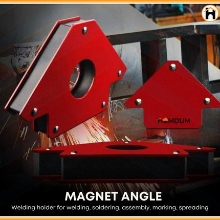 Buyohlic6pc Multi Angle Magnetic Welding Holder Clamps Set 2x3 Inch Arrow, 2x Triangle, 2x Mini,Welding tools