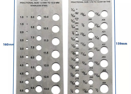 Stainless Steel Drill Gauge